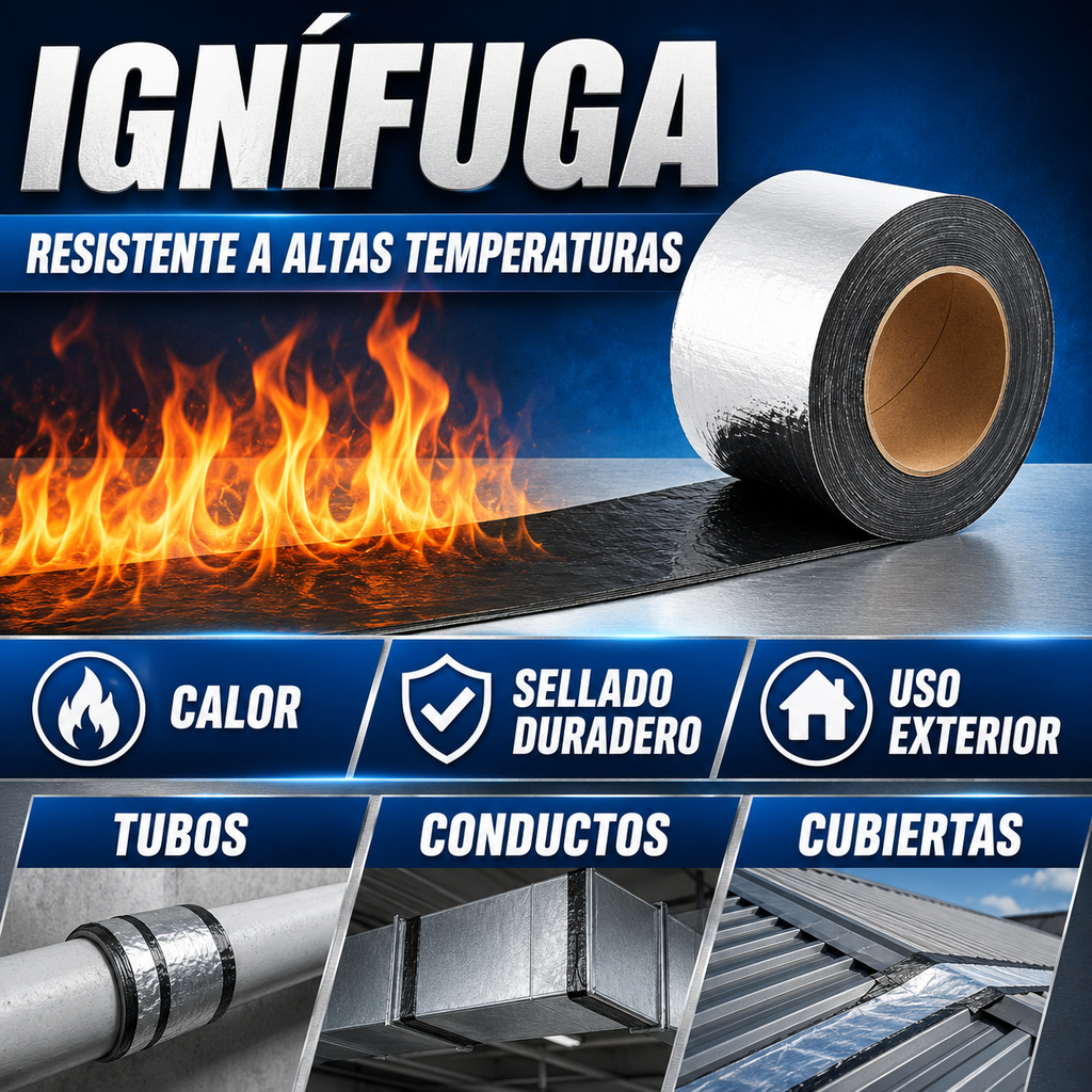 Cinta Asfáltica Impermeabilizante Stantek® | Sella Fugas y Grietas